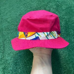 Vintage Y2K Scala Kids Tropical Bucket Hat